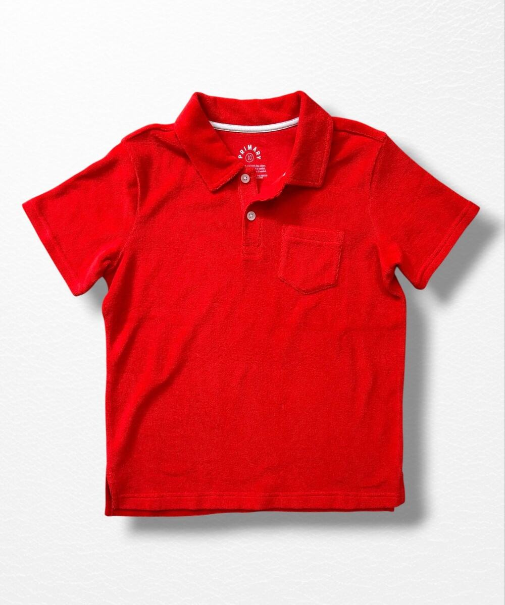 Primary Terry Polo Shirt, Size 10